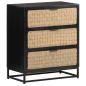 Preview: ARDEBO.de - Sideboard 60x35x70 cm Massivholz Mango