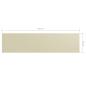 Preview: Balkon-Sichtschutz Creme 75x300 cm Oxford-Gewebe