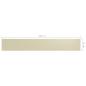 Preview: Balkon-Sichtschutz Creme 75x500 cm Oxford-Gewebe