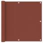 Preview: ARDEBO.de - Balkon-Sichtschutz Terrakotta-Rot 90x300 cm Oxford-Gewebe