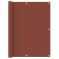 Preview: Balkon-Sichtschutz Terrakotta-Rot 120x500 cm Oxford-Gewebe