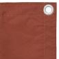 Preview: Balkon-Sichtschutz Terrakotta-Rot 120x600 cm Oxford-Gewebe