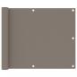 Preview: ARDEBO.de - Balkon-Sichtschutz Taupe 75x300 cm Oxford-Gewebe