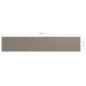 Preview: Balkon-Sichtschutz Taupe 75x400 cm Oxford-Gewebe