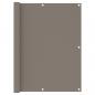 Preview: ARDEBO.de - Balkon-Sichtschutz Taupe 120x300 cm Oxford-Gewebe