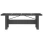 Preview: 9-tlg. Garten-Essgruppe mit Kissen Poly Rattan Schwarz
