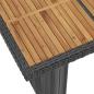 Preview: 7-tlg. Garten-Essgruppe mit Auflagen Poly Rattan Schwarz