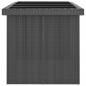 Preview: 7-tlg. Garten-Essgruppe mit Auflagen Poly Rattan Schwarz