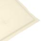 Preview: Gartenstühle 6 Stk. mit Creme Kissen Massivholz Teak