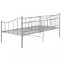 Preview: Schlafsofa Bettgestell Grau Metall 90x200 cm