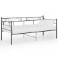 Preview: Schlafsofa Bettgestell Schwarz Metall 90x200 cm
