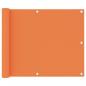 Preview: ARDEBO.de - Balkon-Sichtschutz Orange 75x500 cm Oxford-Gewebe