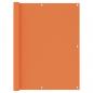 Preview: ARDEBO.de - Balkon-Sichtschutz Orange 120x600 cm Oxford-Gewebe