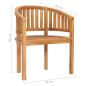 Preview: 4-tlg. Garten-Lounge-Set Massivholz Teak