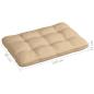 Preview: Palettenkissen 5-tlg. Beige Stoff