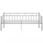 Preview: Ausziehsofa Bettgestell Grau Metall 90x200 cm