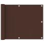 Preview: Balkon-Sichtschutz Braun 75x400 cm Oxford-Gewebe
