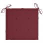 Preview: Gartenstuhl-Kissen 4 Stk. Weinrot 50x50x3 cm Oxford-Gewebe