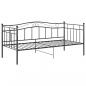Preview: Schlafsofa Bettgestell Schwarz Metall 90x200 cm