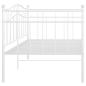 Preview: Schlafsofa Bettgestell Weiß Metall 90x200 cm