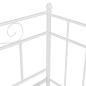 Preview: Schlafsofa Bettgestell Weiß Metall 90x200 cm