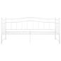 Preview: Ausziehsofa Bettgestell Weiß Metall 90x200 cm