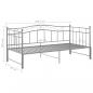 Preview: Ausziehsofa Bettgestell Grau Metall 90x200 cm