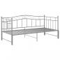 Preview: Ausziehsofa Bettgestell Grau Metall 90x200 cm