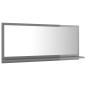 Preview: ARDEBO.de - Badspiegel Hochglanz-Grau 90x10,5x37 cm Holzwerkstoff