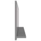 Preview: Badspiegel Hochglanz-Grau 90x10,5x37 cm Holzwerkstoff
