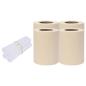 Preview: Garten-Sichtschutz 4 Stk. PVC 35x0,19 m Creme