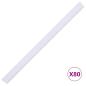 Preview: Garten-Sichtschutz 4 Stk. PVC 35x0,19 m Weiß