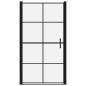 Preview: Duschtür Hartglas 100x178 cm Schwarz