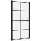Preview: Duschtür Hartglas 100x178 cm Schwarz