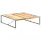 Preview: Couchtisch 140x140x40 cm Raues Mangoholz