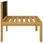 Preview: 5-tlg. Garten-Lounge-Set mit Kissen Cremeweiß Massivholz Akazie