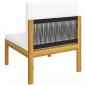 Preview: 3-Sitzer-Gartensofa mit Kissen Massivholz Akazie
