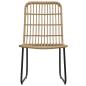Preview: 3-tlg. Garten-Essgruppe Poly Rattan und Glas