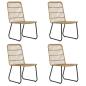 Preview: 5-tlg. Garten-Essgruppe Poly Rattan und Glas