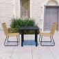 Preview: 3-tlg. Garten-Essgruppe Poly Rattan und Glas