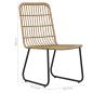 Preview: 3-tlg. Garten-Essgruppe Poly Rattan und Glas