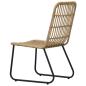 Preview: 3-tlg. Garten-Essgruppe Poly Rattan und Glas
