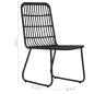 Preview: 5-tlg. Garten-Essgruppe Poly Rattan und Glas