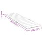 Preview: Sonnenliegen-Auflage Creme 200x60x3 cm Oxford-Gewebe
