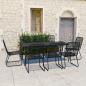Preview: ARDEBO.de - 9-tlg. Garten-Essgruppe Poly Rattan und Glas