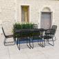 Preview: 9-tlg. Garten-Essgruppe Poly Rattan und Glas