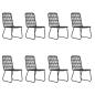 Preview: 9-tlg. Garten-Essgruppe Poly Rattan und Glas