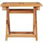 Preview: Sonnenliegen 2 Stk. mit Tisch Massivholz Teak