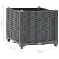 Preview: Hochbeet 40x40x38 cm Polypropylen