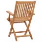 Preview: Klappbare Gartenstühle 2 Stk. Massivholz Teak
